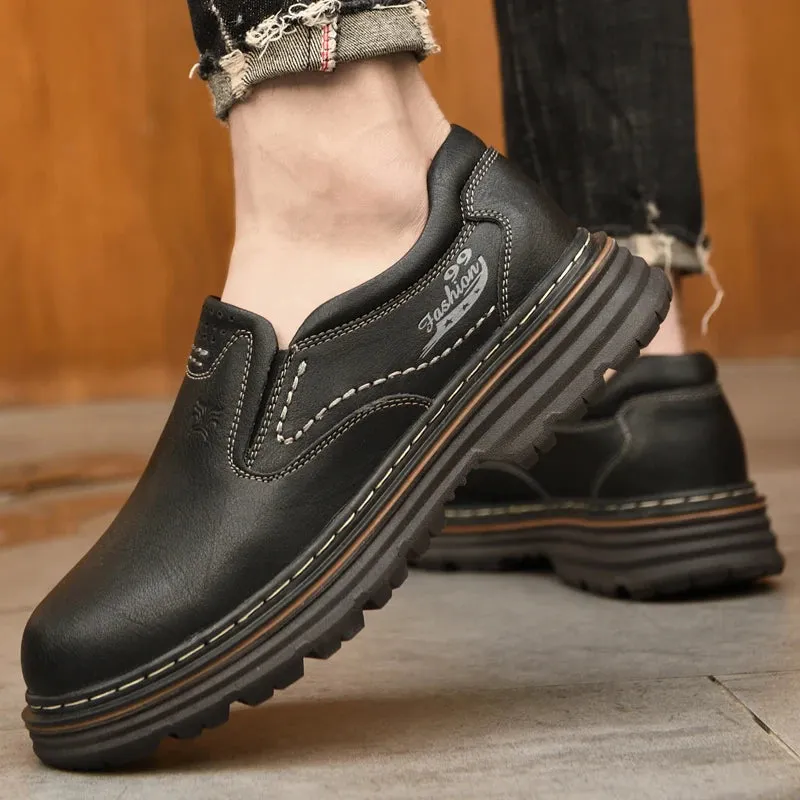 Oxford Leisure Shoes Handmade Soles with Plush Cotton