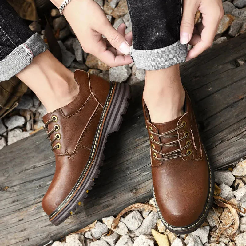 Oxford Leisure Shoes Handmade Soles with Plush Cotton