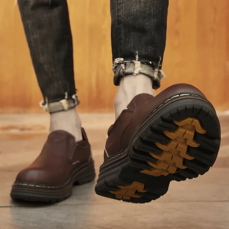 Oxford Leisure Shoes Handmade Soles with Plush Cotton